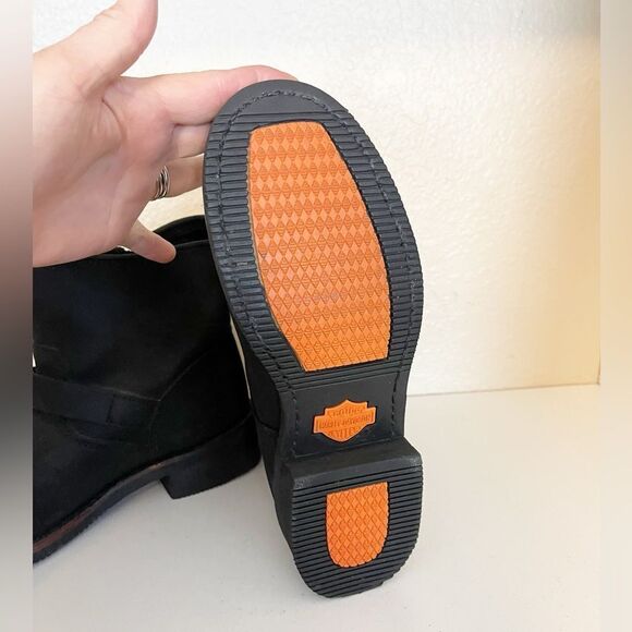 Harley Davidson Motorcycles Women's Leather Boots Short combat boots. 9 - Picture 6 of 9